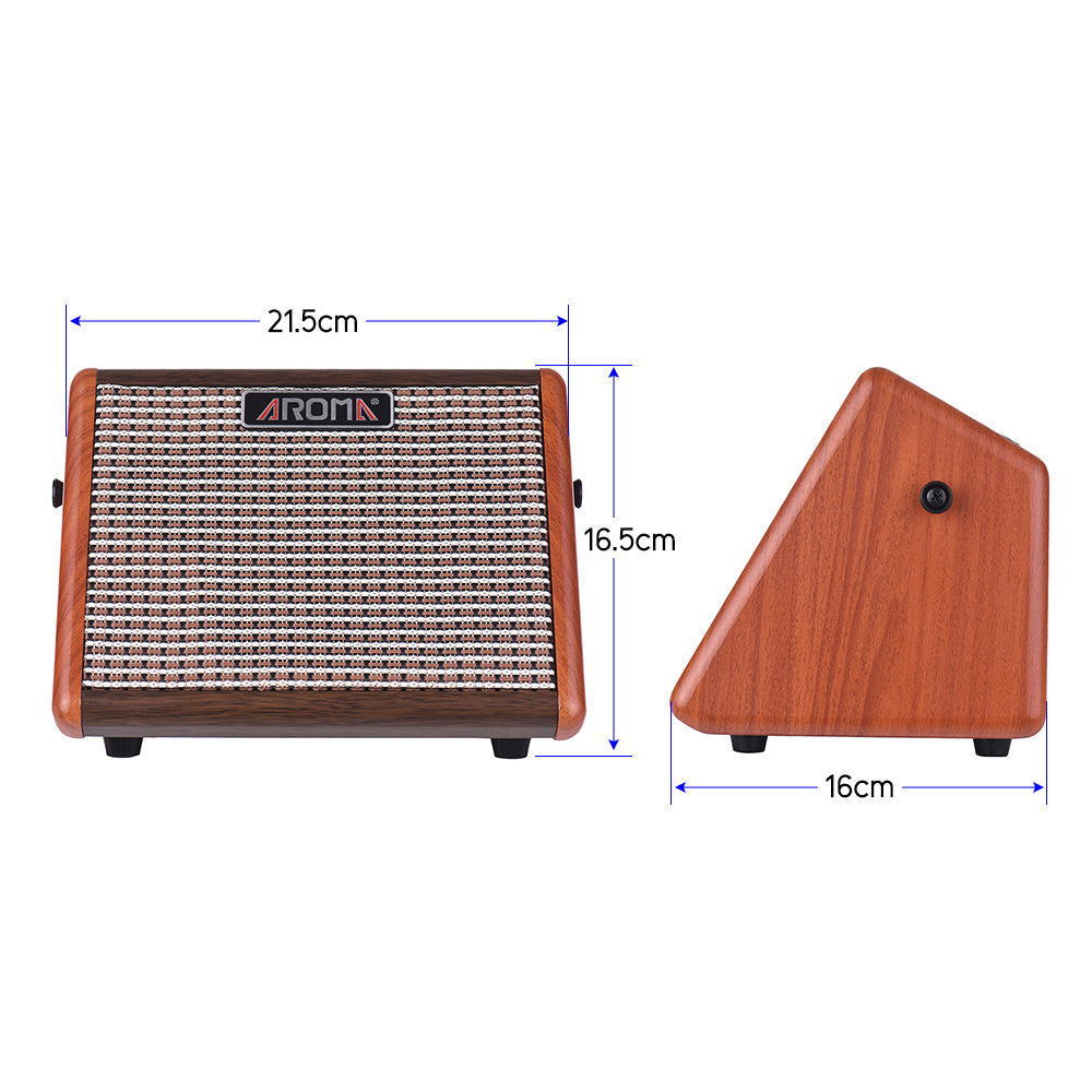Aroma Acoustic Guitar Charging Speaker showcases a stylish design with Bluetooth, perfect for music lovers on the go.