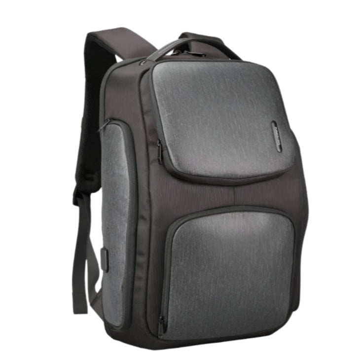 Sleek Solar Charging Business Backpack with multiple pockets, waterproof design, and anti-theft features for daily use.